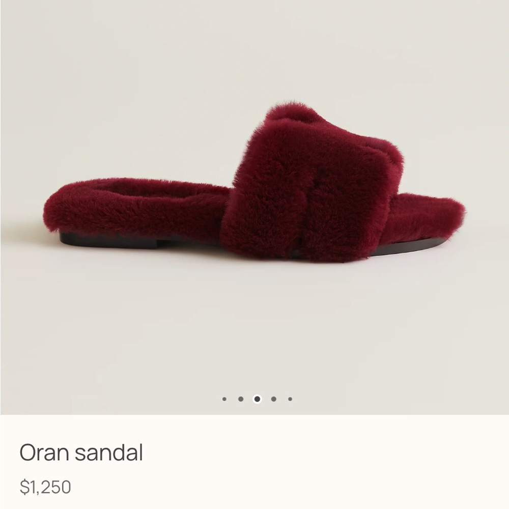 Hermes Oran Rouge H Sandals - NEW size 40 - Picture 3 of 4